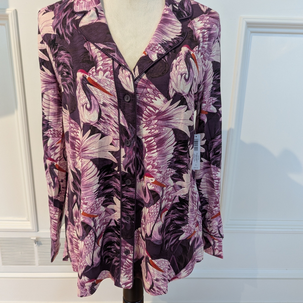 Purple and Pink Women's Top